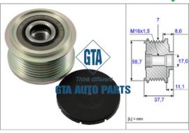 Pu ly máy phát BT50, Ranger 11-, Transit 06-14, Hilux 05-, Innova 03-, Kun40, Fortuner 04-