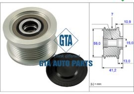 Pu ly máy phát Hiace 95-10, Tacoma 82-05, Hilux 01-19, Innova 03-15, Prado J12 02-15