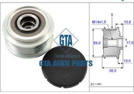 Pu ly máy phát Corolla Altis Hatchback 97-02, Rav4 00-06