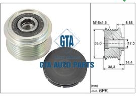 Pu ly máy phát I10, Morning, Elantra, Cerato, Sportage, Santafe, Forte, K3,