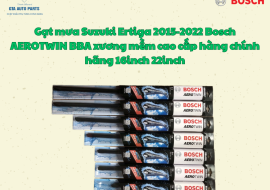 Gạt mưa Suzuki Ertiga 2015-2022 Bosch AEROTWIN BBA xương mềm cao cấp hàng chính hãng 16inch 22inch