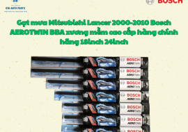 Gạt mưa Mitsubishi Lancer 2000-2010 Bosch AEROTWIN BBA xương mềm cao cấp hàng chính hãng 18inch 24inch