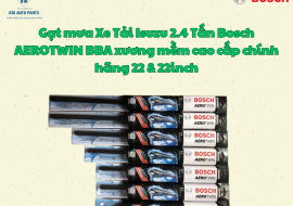 Gạt mưa Xe Tải Isuzu 2.4 Tấn Bosch AEROTWIN BBA xương mềm cao cấp chính hãng 22 & 22inch