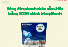 Bóng đèn phanh chân cắm 1 tóc trắng W21W chính hãng Bosch