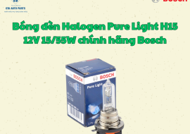 Bóng đèn Halogen Pure Light H15 12V 15/55W chính hãng Bosch