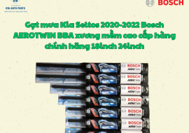 Gạt mưa Kia Seltos 2020-2022 Bosch AEROTWIN BBA xương mềm cao cấp hàng chính hãng 18inch 24inch