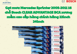 Gạt mưa Mercedes Sprinter 2005-2011 16 chỗ Bosch CLEAR ADVANTAGE BCA xương mềm cao cấp hàng chính hãng 22inch 24inch