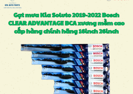 Gạt mưa Kia Soluto 2019-2022 Bosch CLEAR ADVANTAGE BCA xương mềm cao cấp hàng chính hãng 16inch 26inch