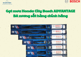 Gạt mưa Honda City Bosch ADVANTAGE BA xương sắt hàng chính hãng