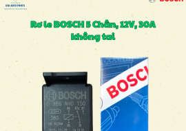 Rơ le BOSCH 5 Chân, 12V, 30A không tai