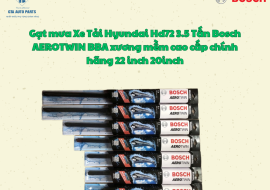 Gạt mưa Xe Tải Hyundai Hd72 3.5 Tấn Bosch AEROTWIN BBA xương mềm cao cấp chính hãng 22 inch 20inch
