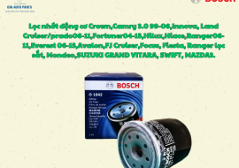 Lọc nhớt động cơ Crown,Camry 3.0 99-06,Innova, Land Cruiser/prado06-11,Fortuner04-15,Hilux,Hiace,Ranger06-11,Everest 06-15,Avalon,FJ Cruiser,Focus, Fiesta, Ranger lọc sắt, Mondeo,SUZUKI GRAND VITARA, SWIFT, MAZDA3 (BOSCH)