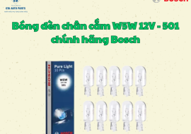 Bóng đèn chân cắm W5W 12V - 501 chính hãng Bosch