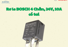 Rơ le BOSCH 4 Chân, 24V, 10A có tai