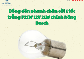 Bóng đèn phanh chân cài 1 tóc trắng P21W 12V 21W chính hãng Bosch