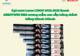 Gạt mưa Lexus LX600 2022-2023 Bosch AEROTWIN BBA xương mềm cao cấp hàng chính hãng 22inch 24inch
